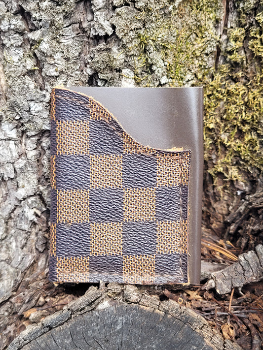 Upcycled Checkered Minimalist Wallet