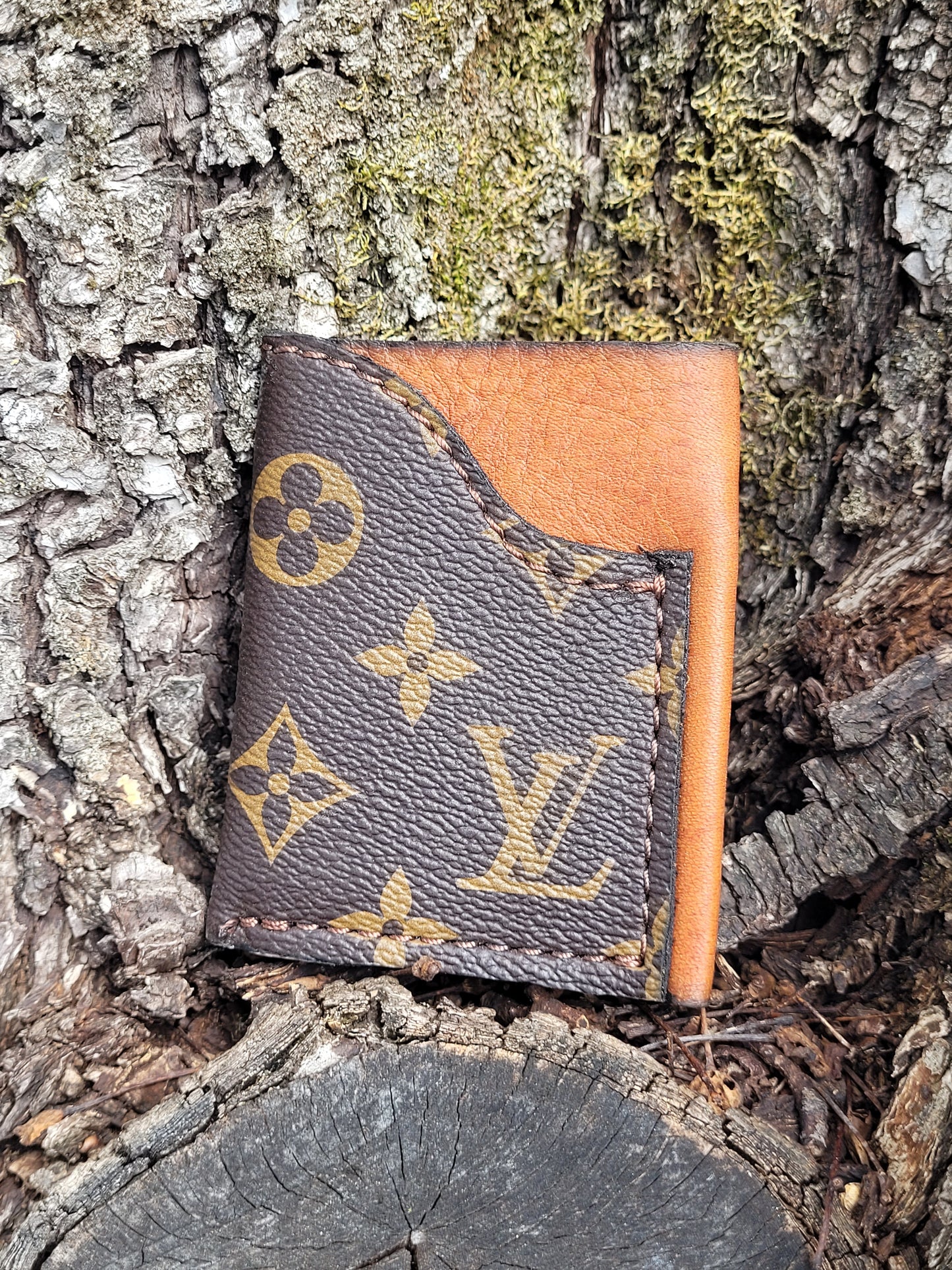 Upcycled OG Brown Minimalist Wallet