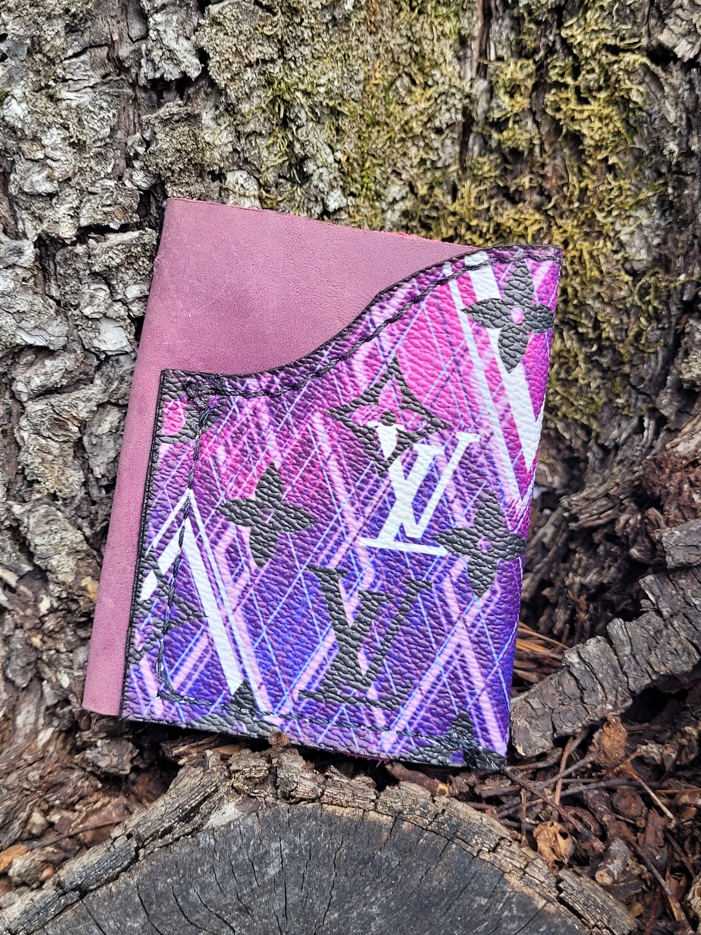 Upcycled OG Purple Minimalist Wallet