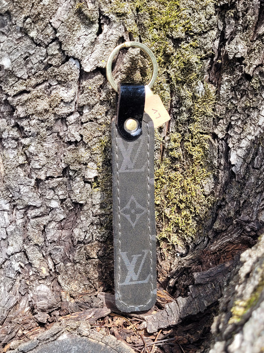 Upcycled OG Black on Black Ghost Keychain