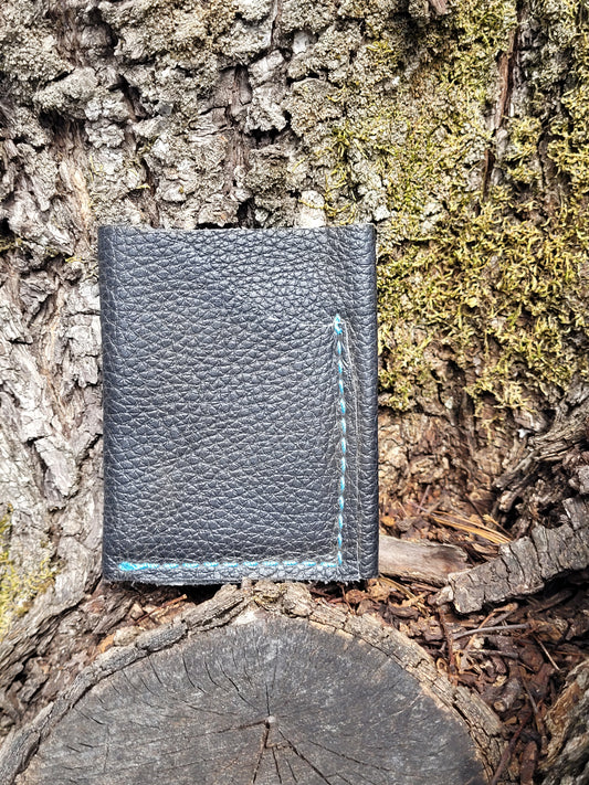Black w/blue stitch