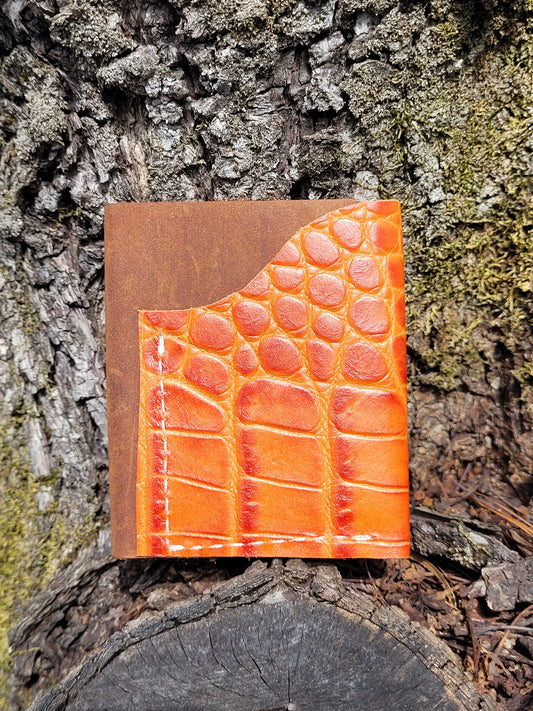 Printed Orange Crocodile