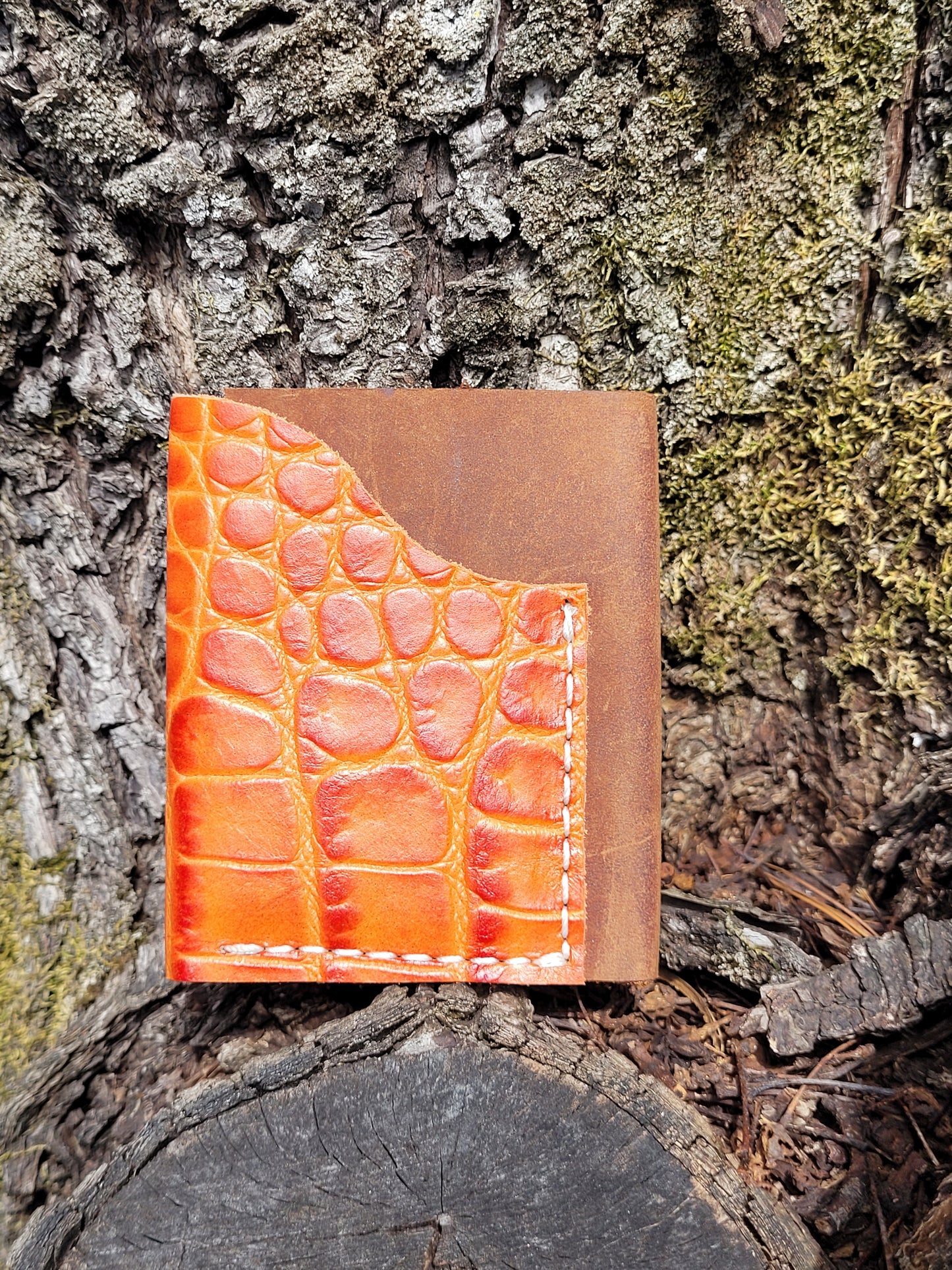 Printed Orange Crocodile