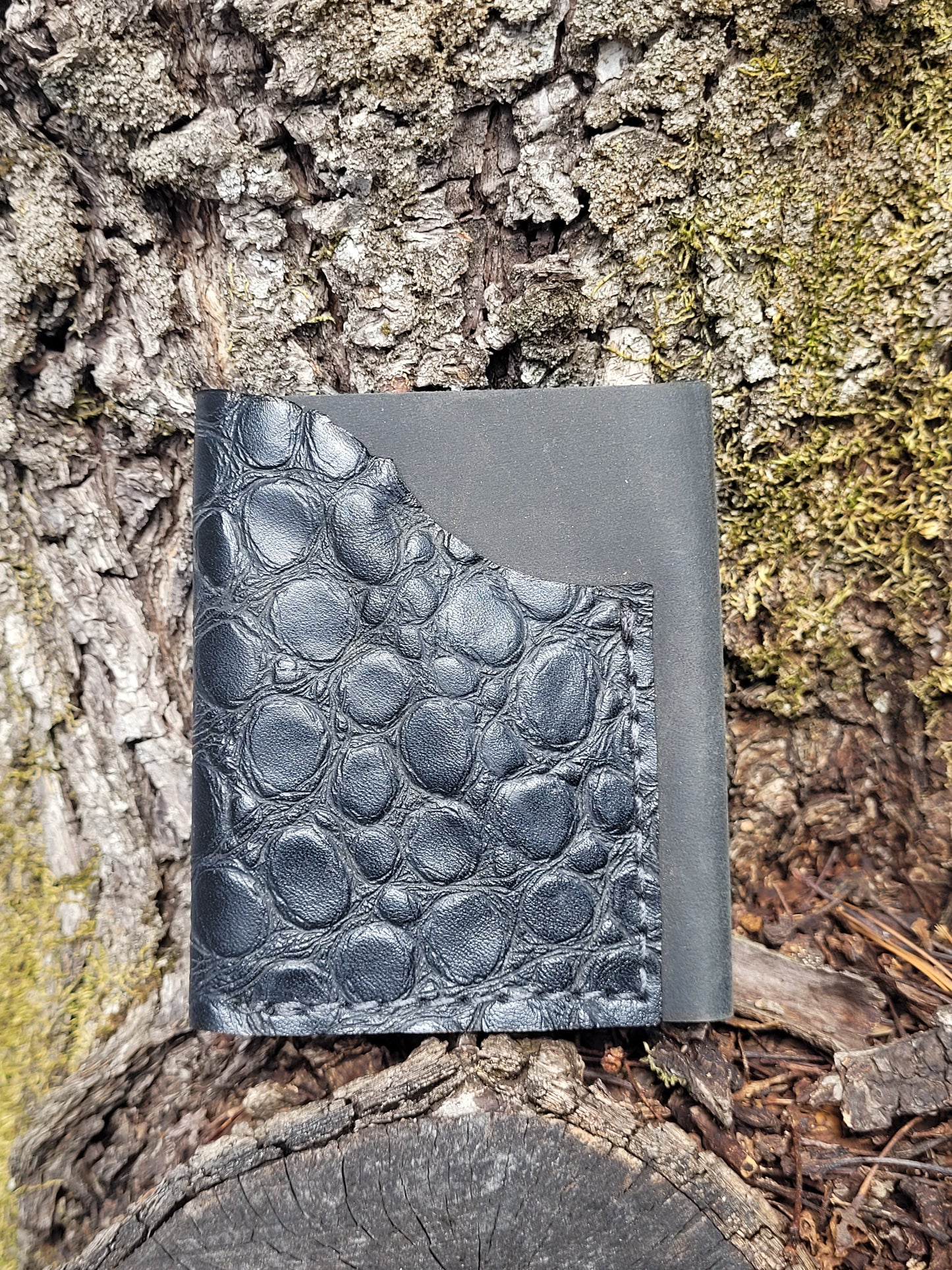 Printed Black Crocodile