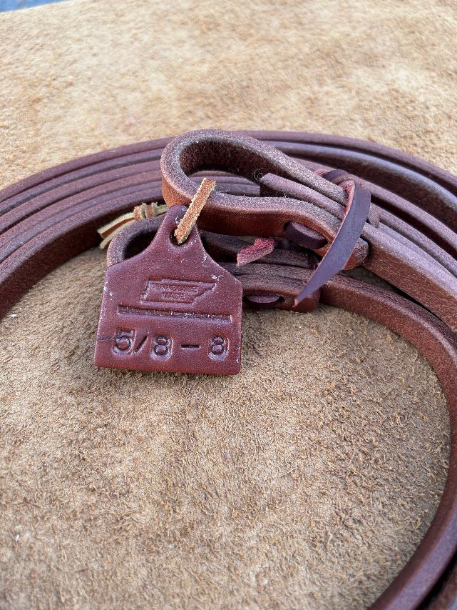 8'x5/8" Reins with popper on the end