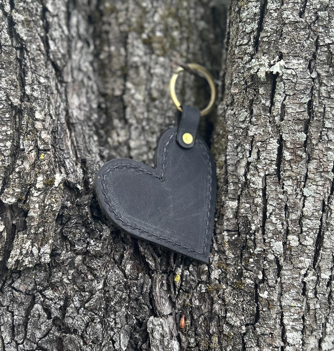 Upcycled Black & Grey OG Heart