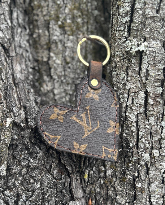 Upcycled Brown LV OG Heart