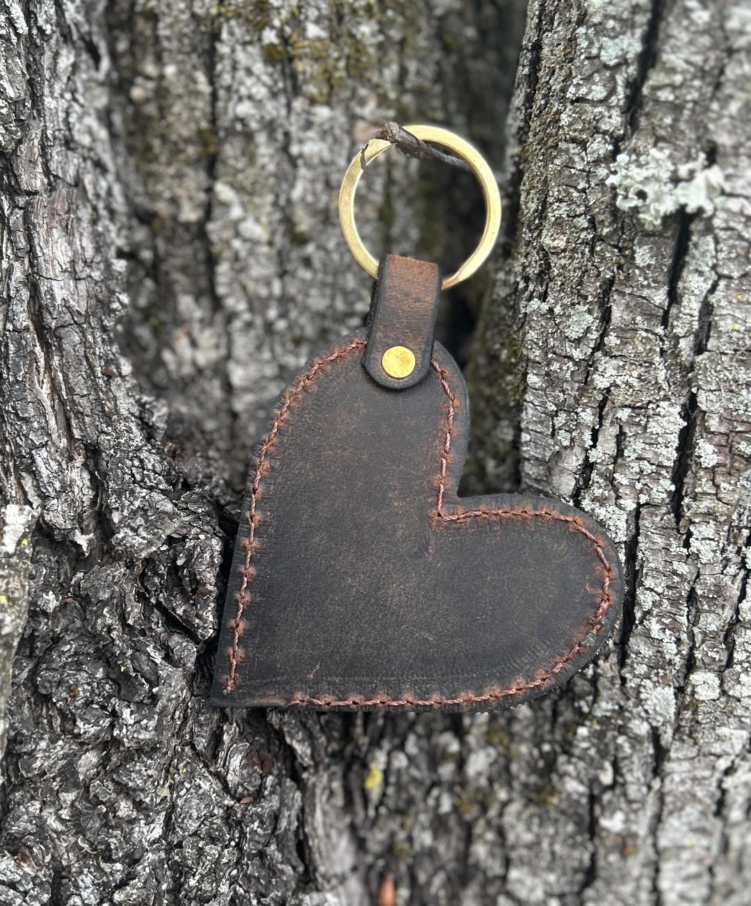 Upcycled Brown LV OG Heart