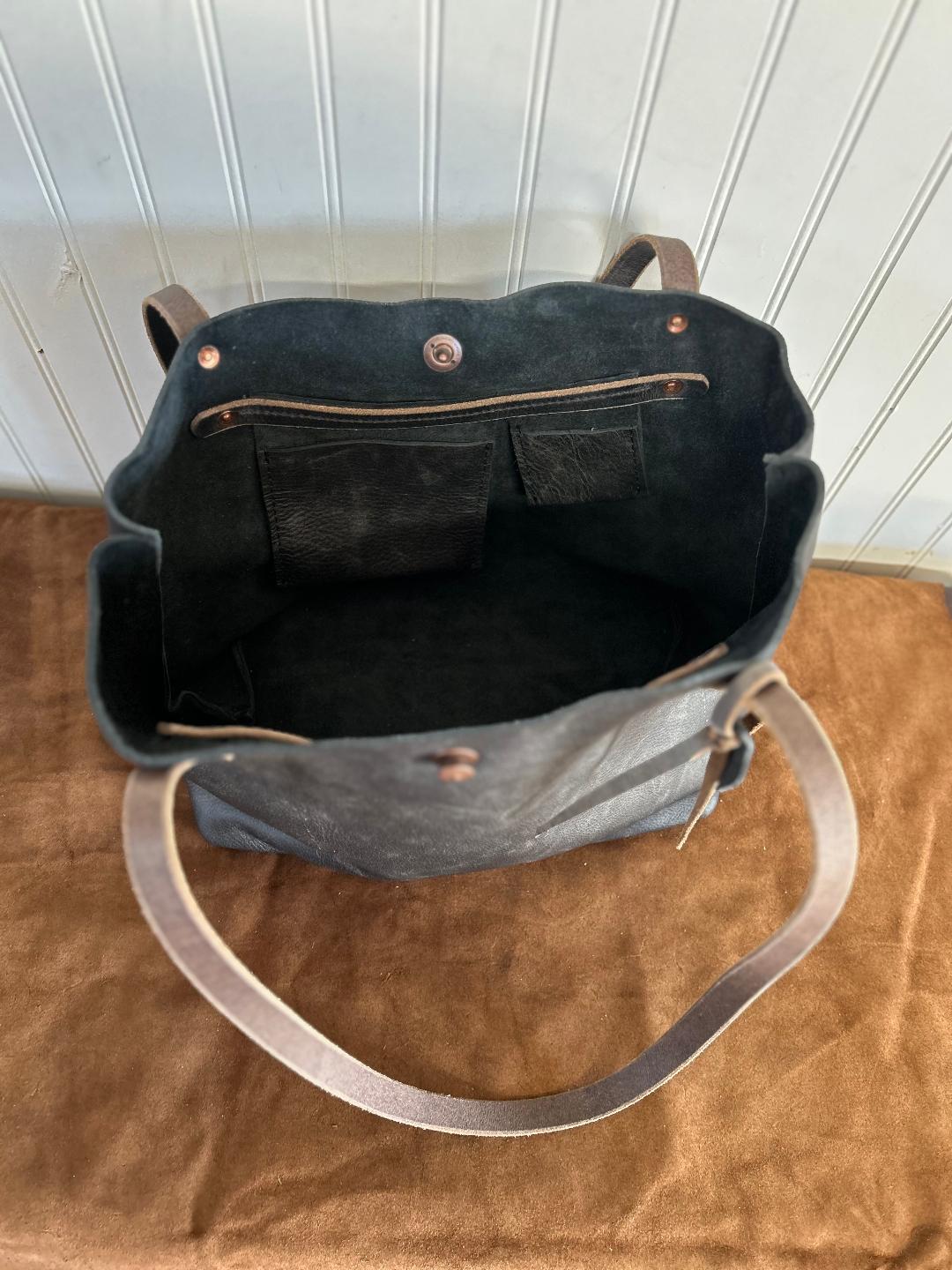 Oversize Tote Distressed Nashville Black