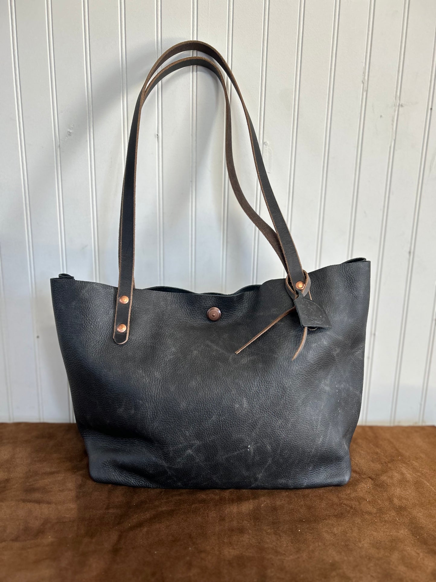 Oversize Tote Distressed Nashville Black