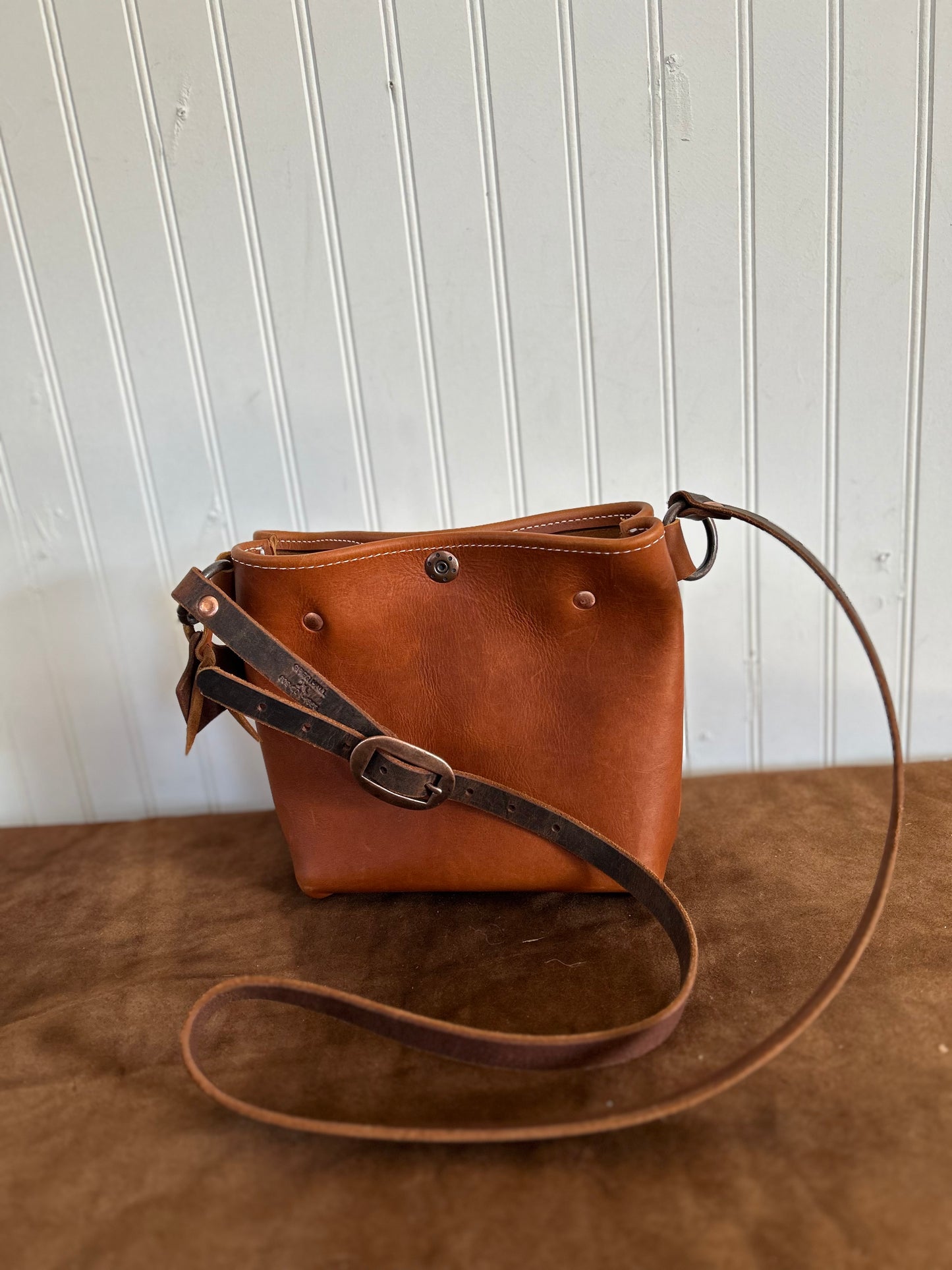 Small Cross Body Oil Tanned Bag