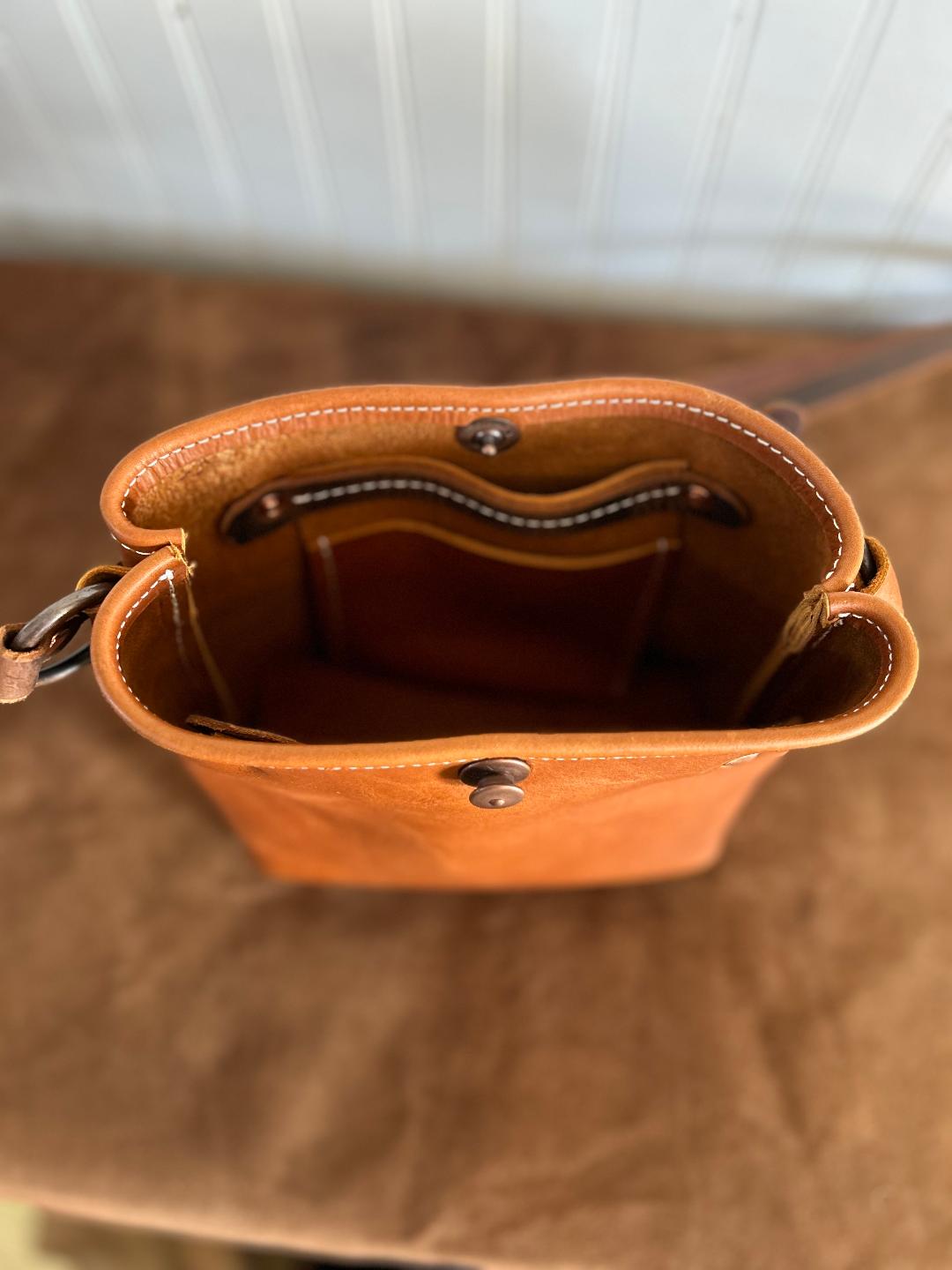Small Cross Body Oil Tanned Bag
