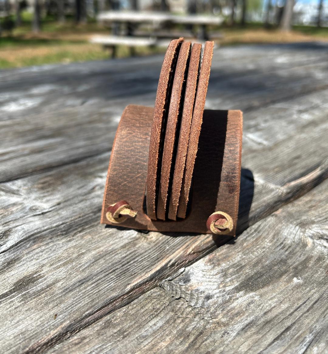 Set of 4 Spurs Distressed Brown