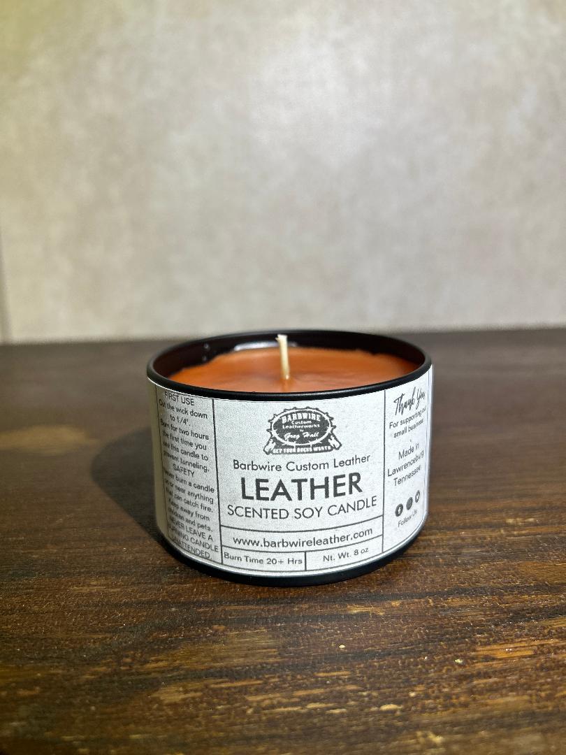 Leather Scented Candle