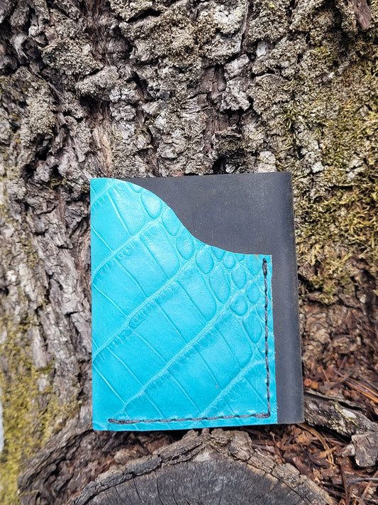 Printed Turquoise Crocodile