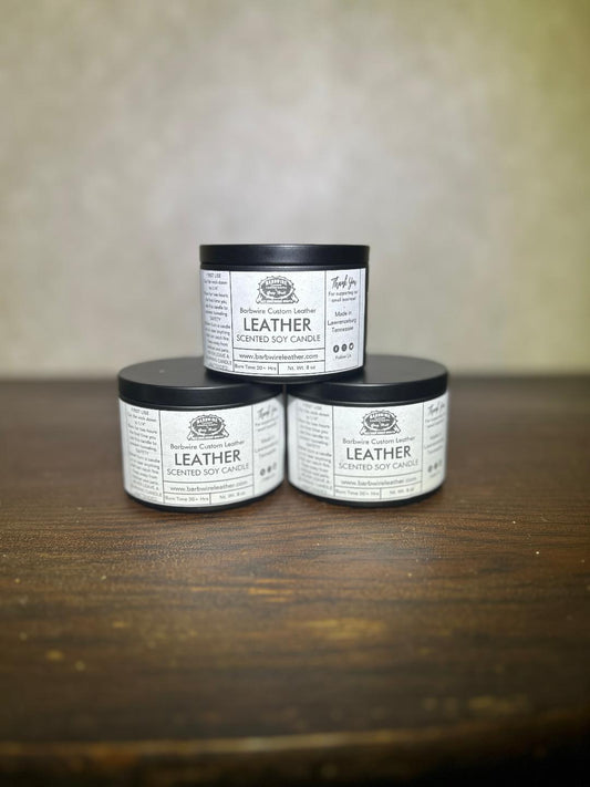Leather Scented Candle