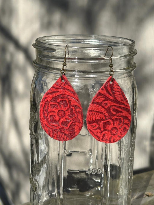 Medium Red Squash Flower